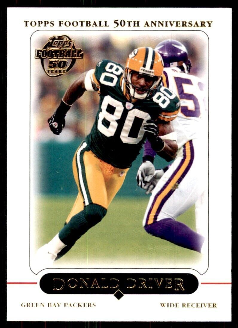2005 Topps Donald Driver Football Cards #58