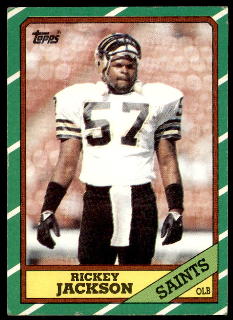 1986 Topps Rickey Jackson . New Orleans Saints #346