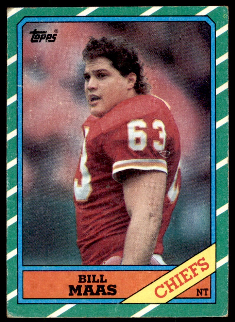 1986 Topps Bill Maas . Kansas City Chiefs #310