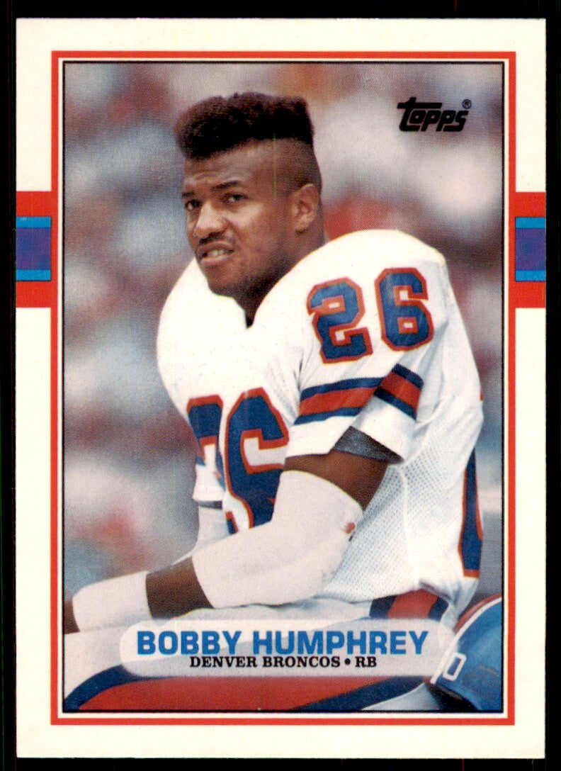 1989 TOPPS TRADED BOBBY HUMPHREY ROOKIE . DENVER BRONCOS #113T