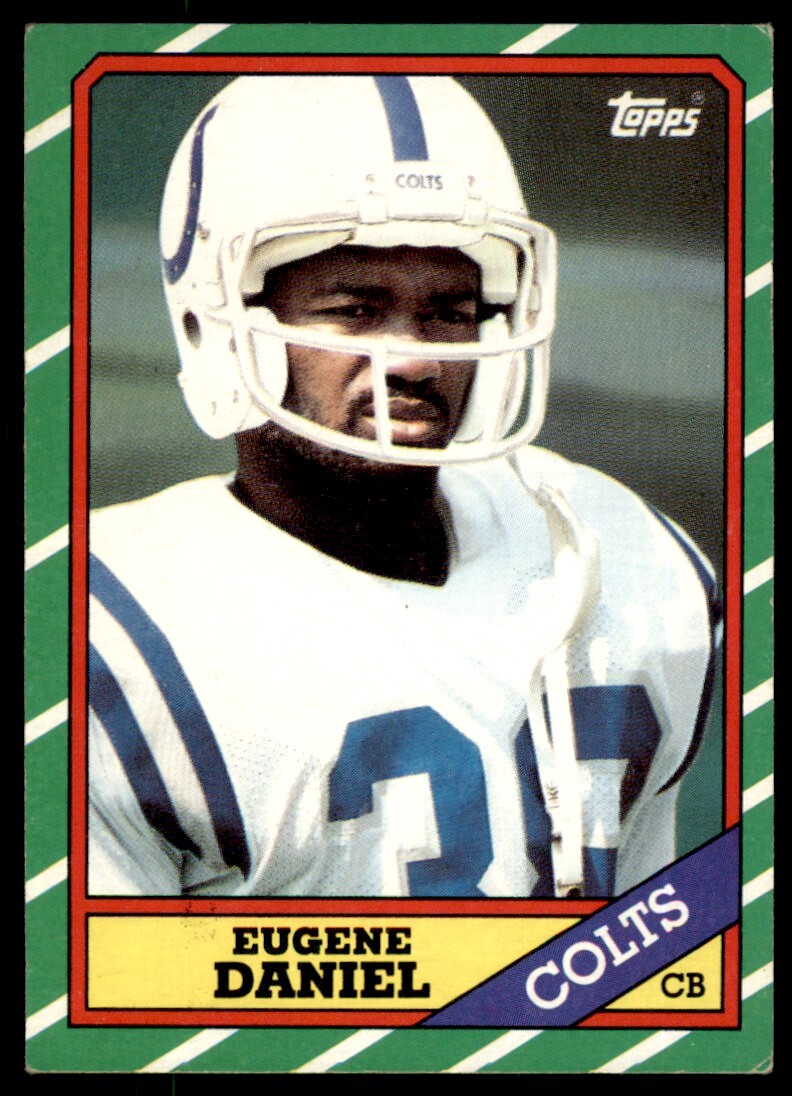 1986 Topps Eugene Daniel . Indianapolis Colts #323