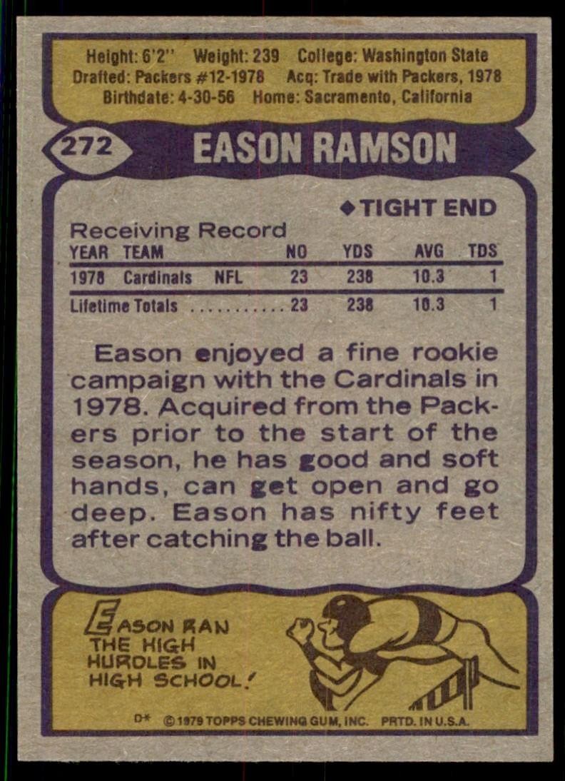 1979 Topps Eason Ramson Rookie St. Louis Cardinals #272