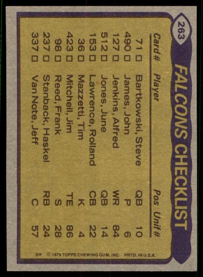 1979 Topps Bubba Bean/Wallace Francis/Rolland Lawrence/Greg Brezina Atlanta