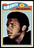 1977 Topps Tony Galbreath Rookie . New Orleans Saints #257