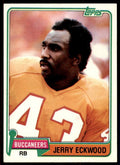 1981 Topps Football Jerry Eckwood . Tampa Bay Buccaneers #147