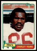 1981 Topps Football Charle Young . San Francisco 49ers #344
