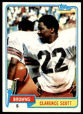 1981 Topps Football Clarence Scott . Cleveland Browns #29