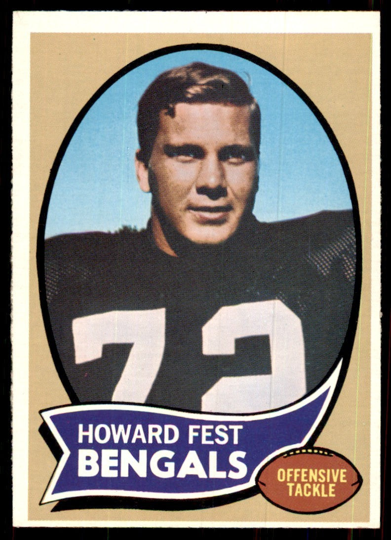 1970 Topps Howard Fest Rookie Vintage Cincinnati Bengals #211