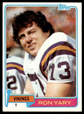1981 Topps Ron Yary . Minnesota Vikings #402