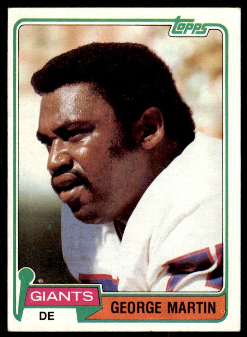 1981 Topps George Martin . New York Giants #225