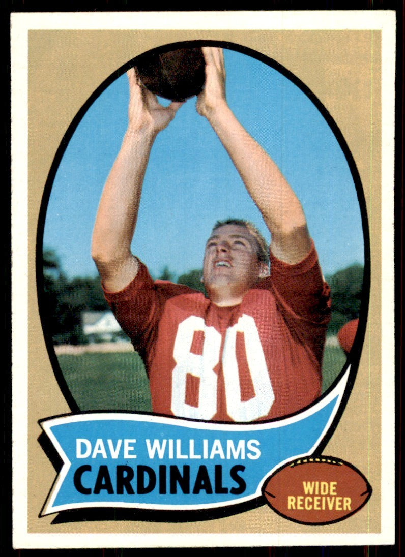 1970 Topps Dave Williams Football St. Louis Cardinals #208