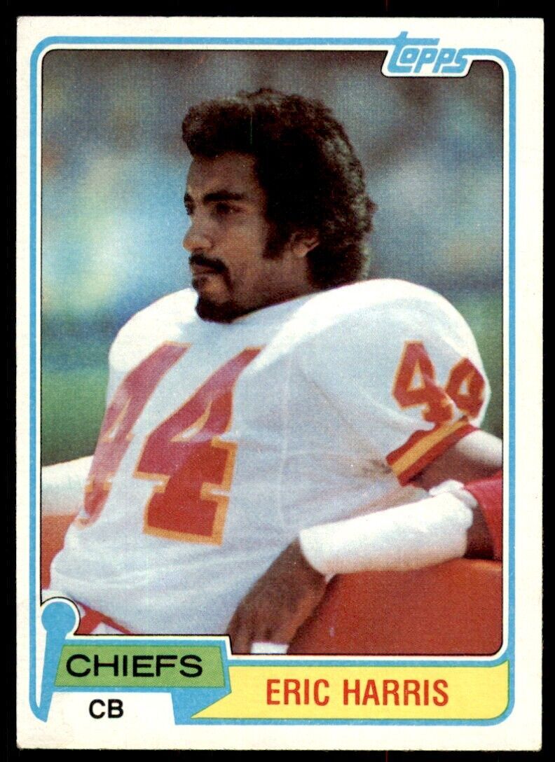 1981 Topps Eric Harris Rookie . Kansas City Chiefs #354