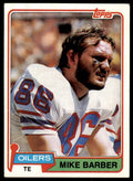 1981 Topps Mike Barber . Houston Oilers #99
