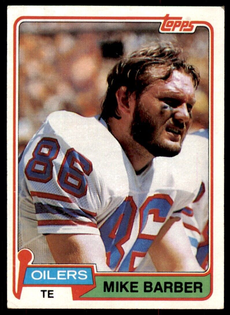 1981 Topps Mike Barber . Houston Oilers #99