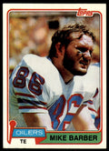 1981 Topps Football Mike Barber . Houston Oilers #99