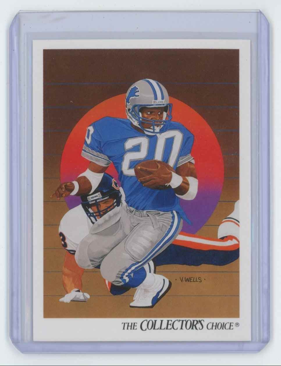 1991 UPPER DECK. DETROIT LIONS CHECKLIST/BARRY SANDERS . DETROIT LIONS #89