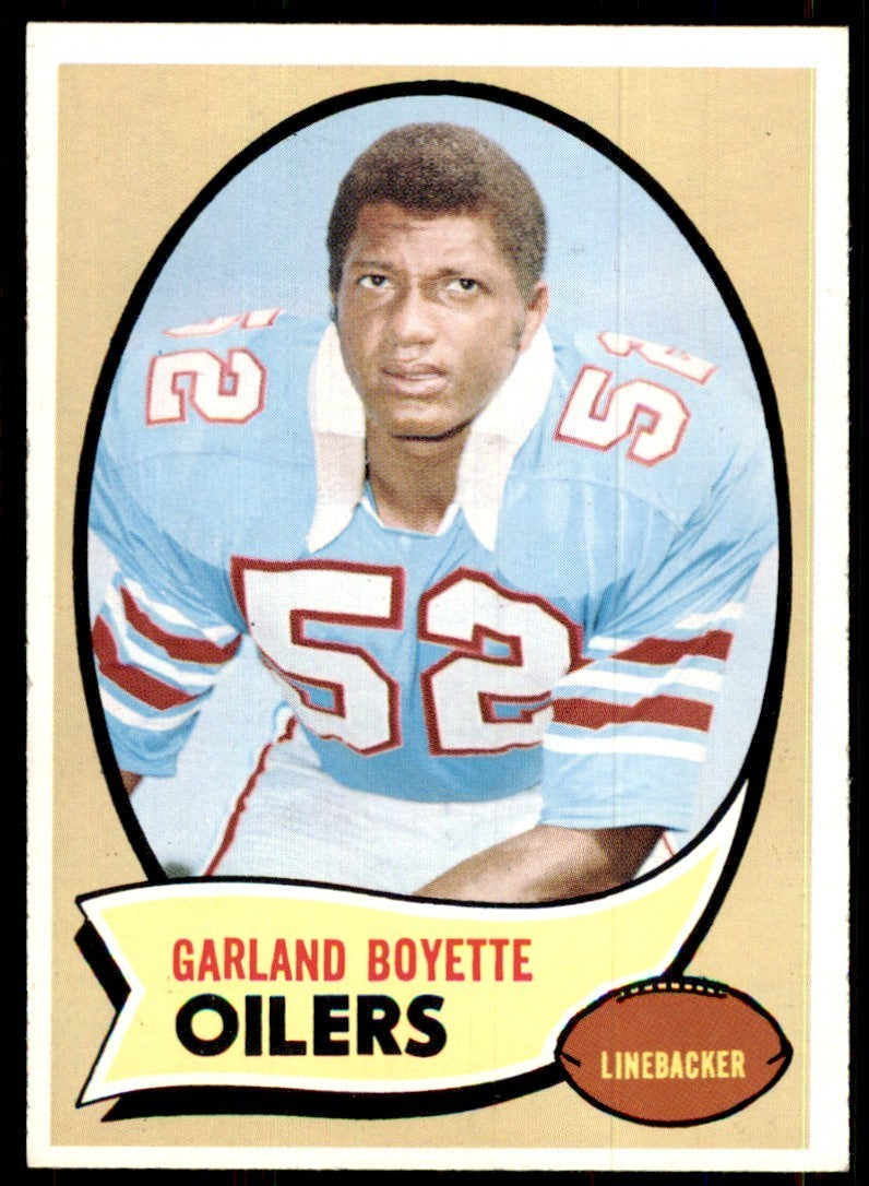 1970 Topps Garland Boyette Vintage Houston Oilers #219