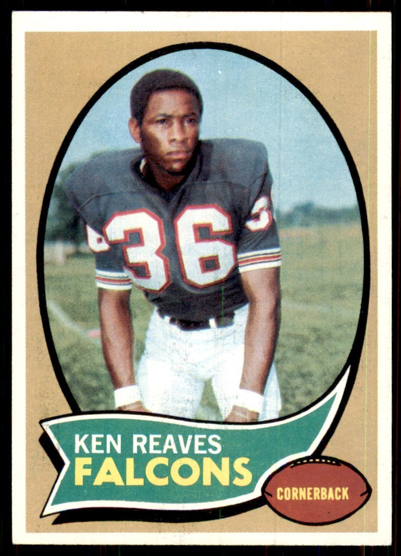 1970 Topps Ken Reaves Rookie Atlanta Falcons #99