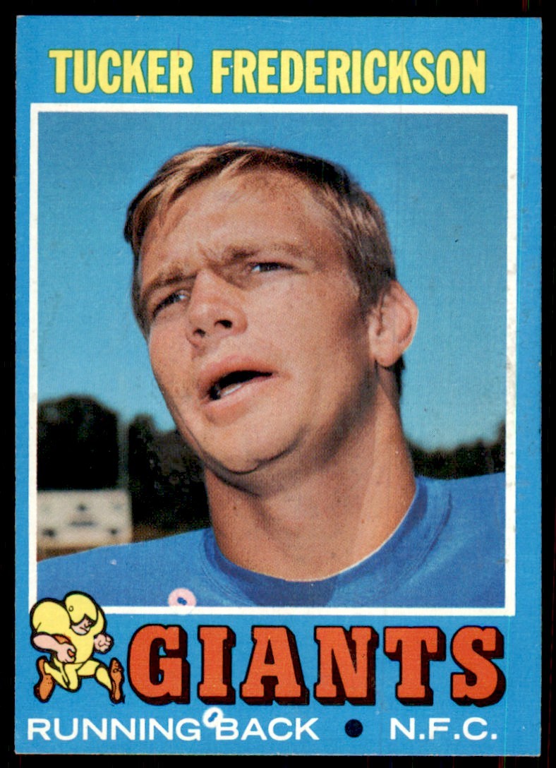 1971 Topps Tucker Frederickson Vintage New York Giants #101