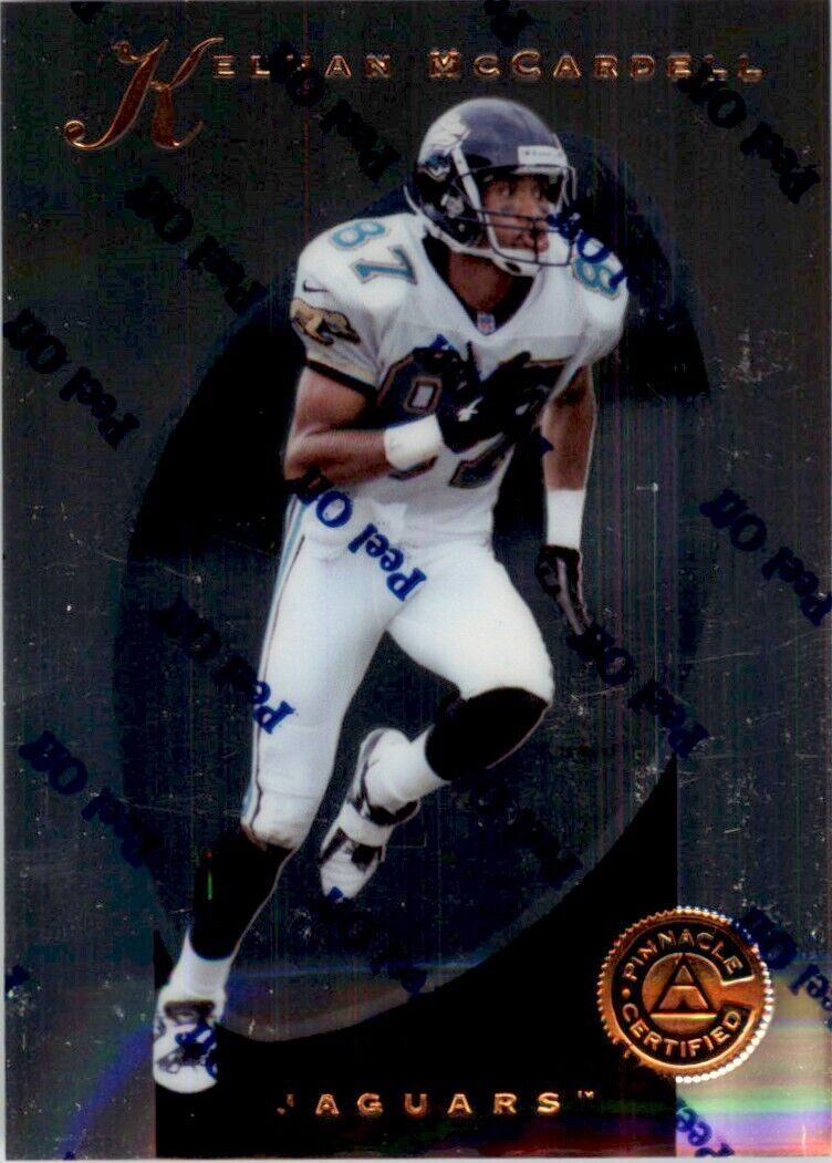 1997 Pinnacle Certified w/ Peel Off Keenan McCardell . Jacksonville Jaguars #53
