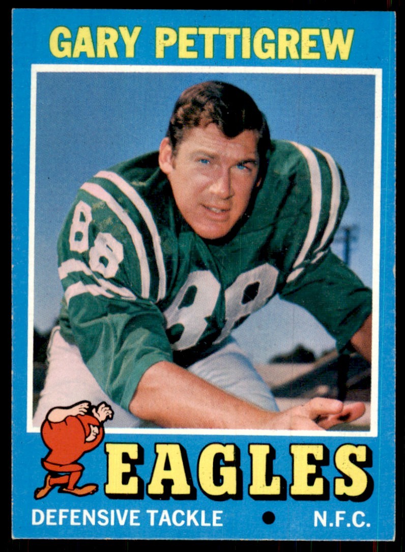 1971 Topps Gary Pettigrew Rookie Philadelphia Eagles #63