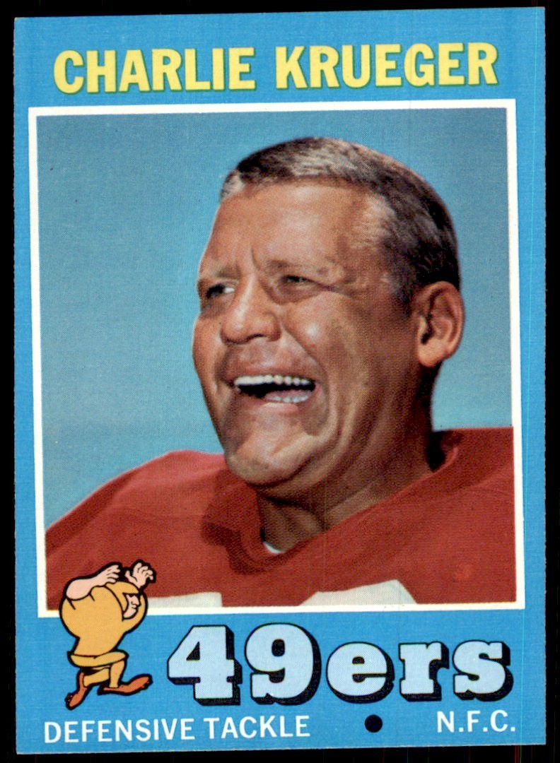 1971 Topps Charlie Krueger San Francisco 49ers #213