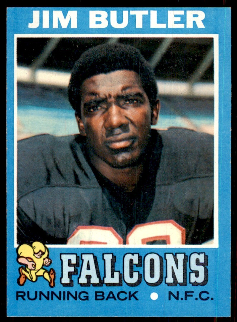 1971 Topps Jim Butler Vintage Atlanta Falcons #2