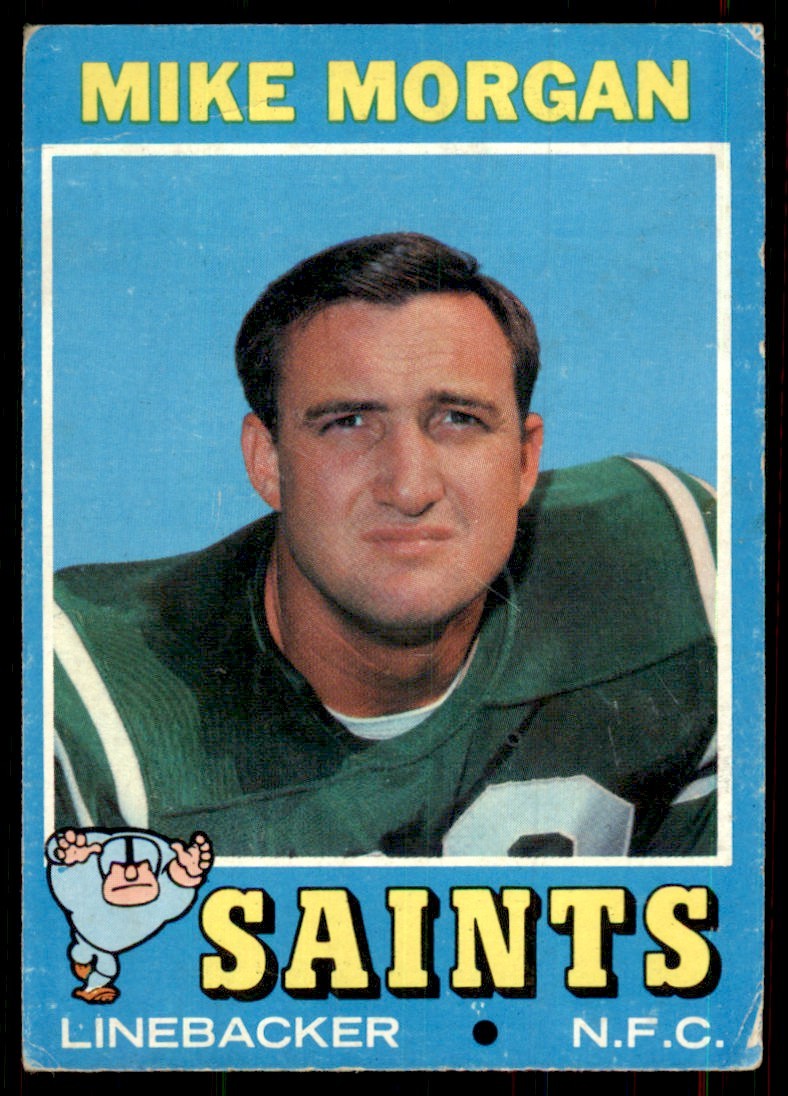1971 Topps Mike Morgan Rookie New Orleans Saints #57