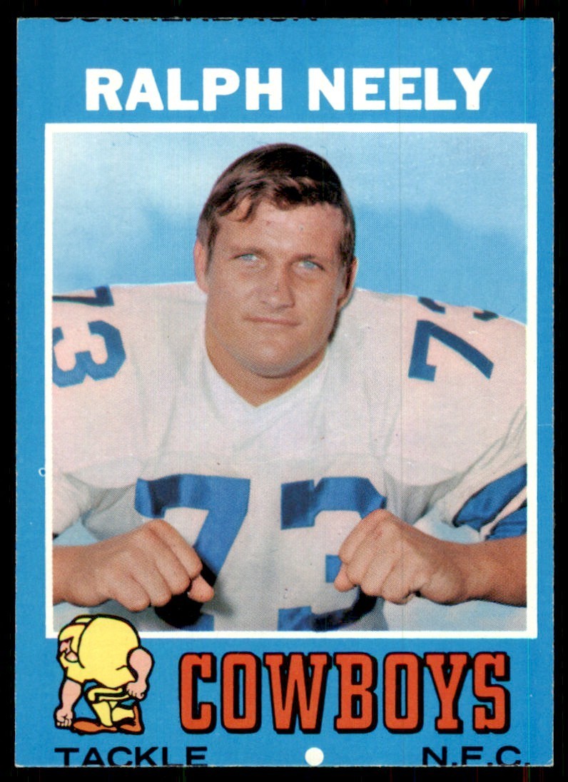 1971 Topps Ralph Neely Vintage Dallas Cowboys #89