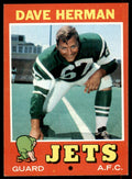 1971 Topps Dave Herman Rookie Vintage New York Jets #124