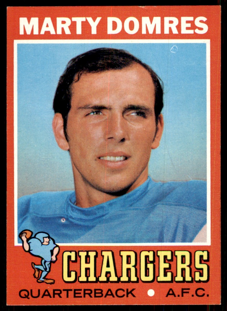 1971 Topps Marty Domres Rookie Vintage San Diego Chargers #66
