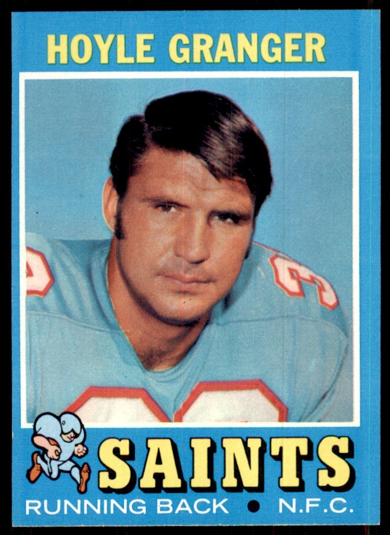 1971 Topps Hoyle Granger Vintage New Orleans Saints #198