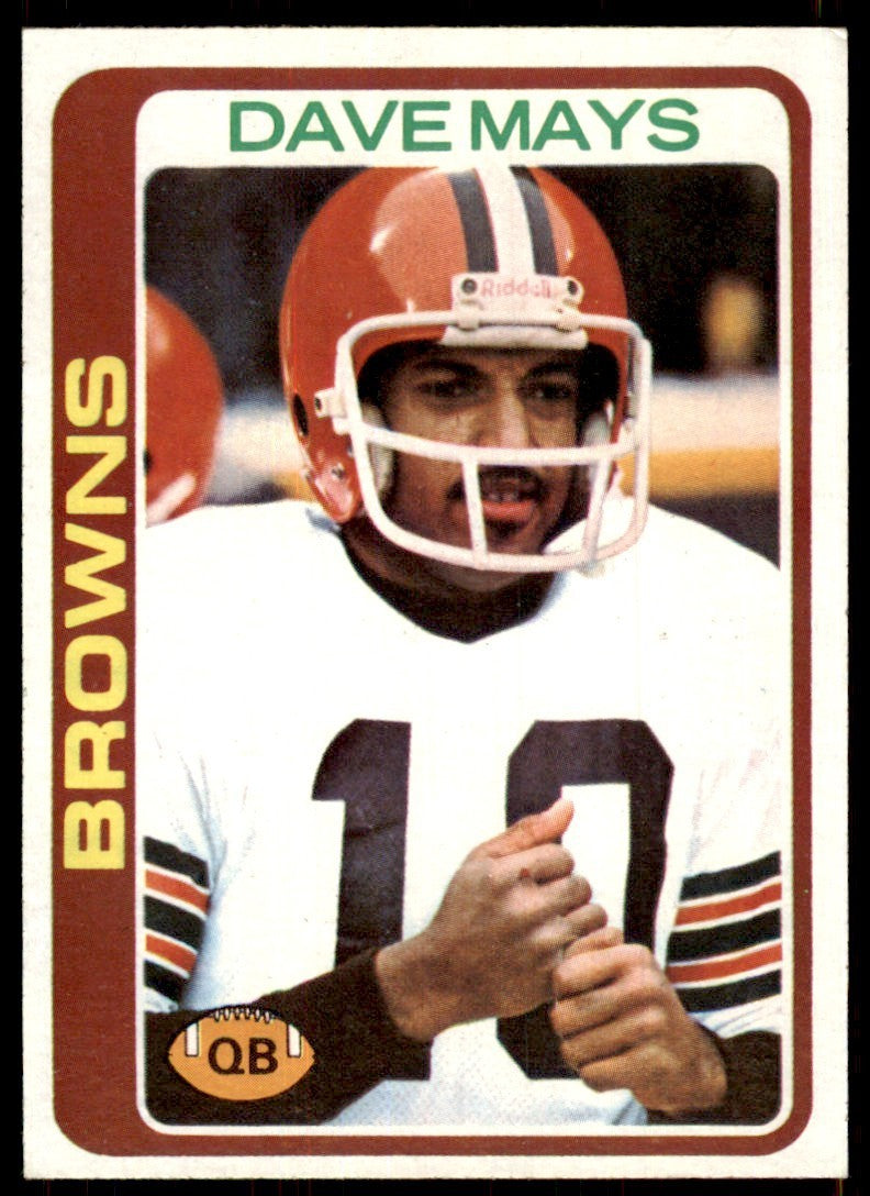 1978 Topps Dave Mays Rookie b Cleveland Browns #353