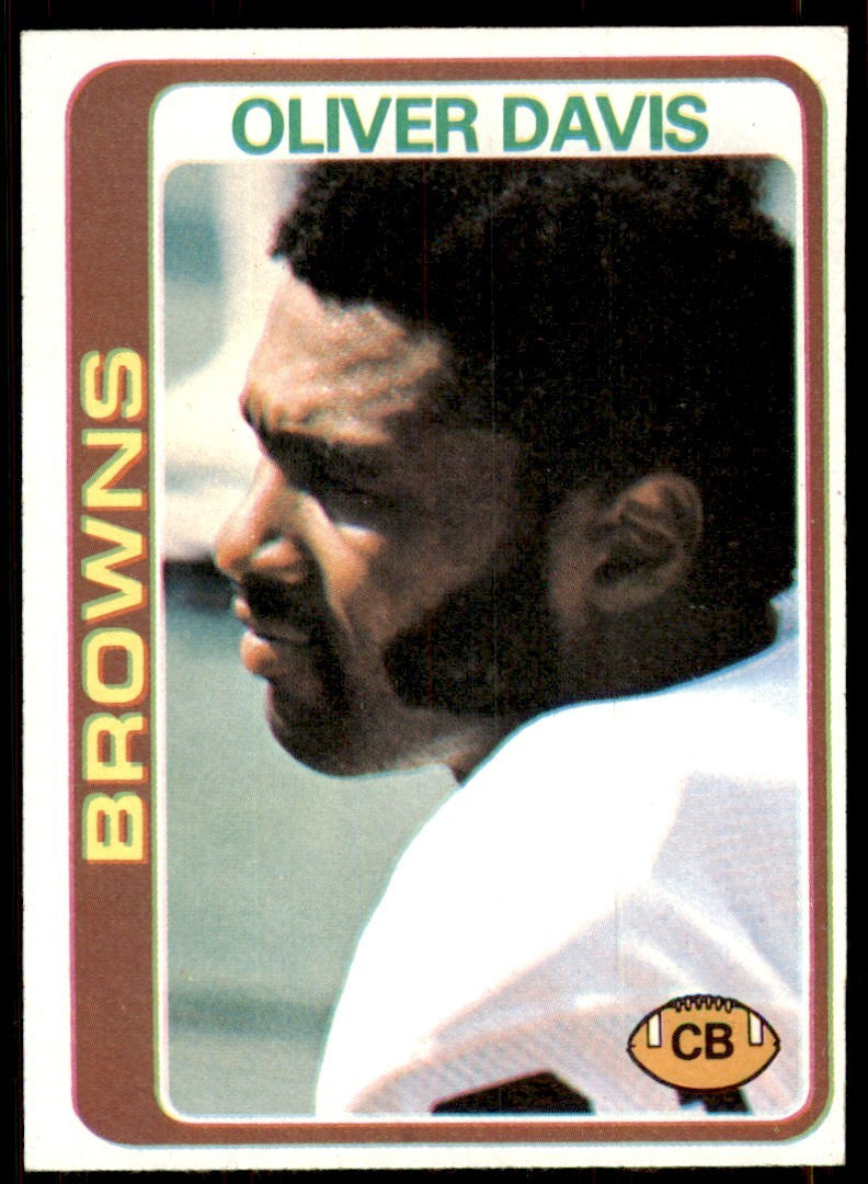 1978 Topps Oliver Davis Rookie b Cleveland Browns #288