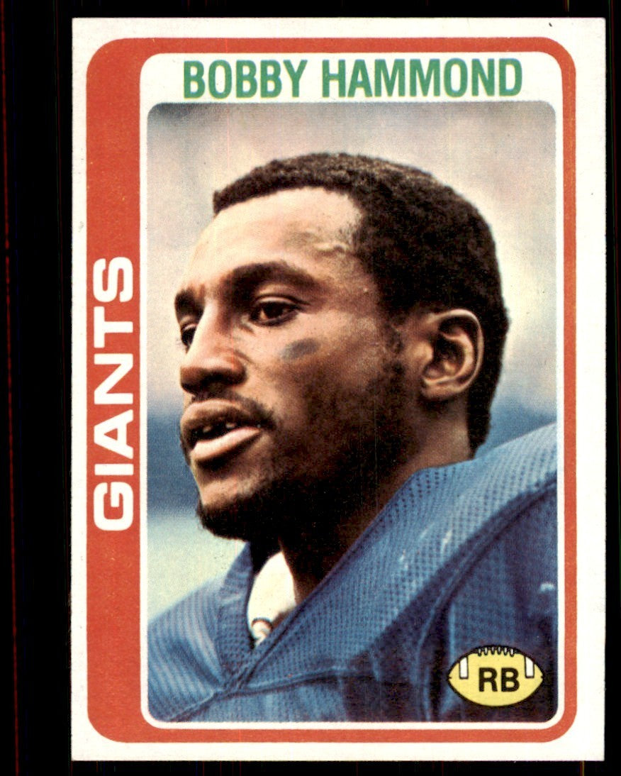 1978 Topps Bobby Hammond Rookie b New York Giants #352