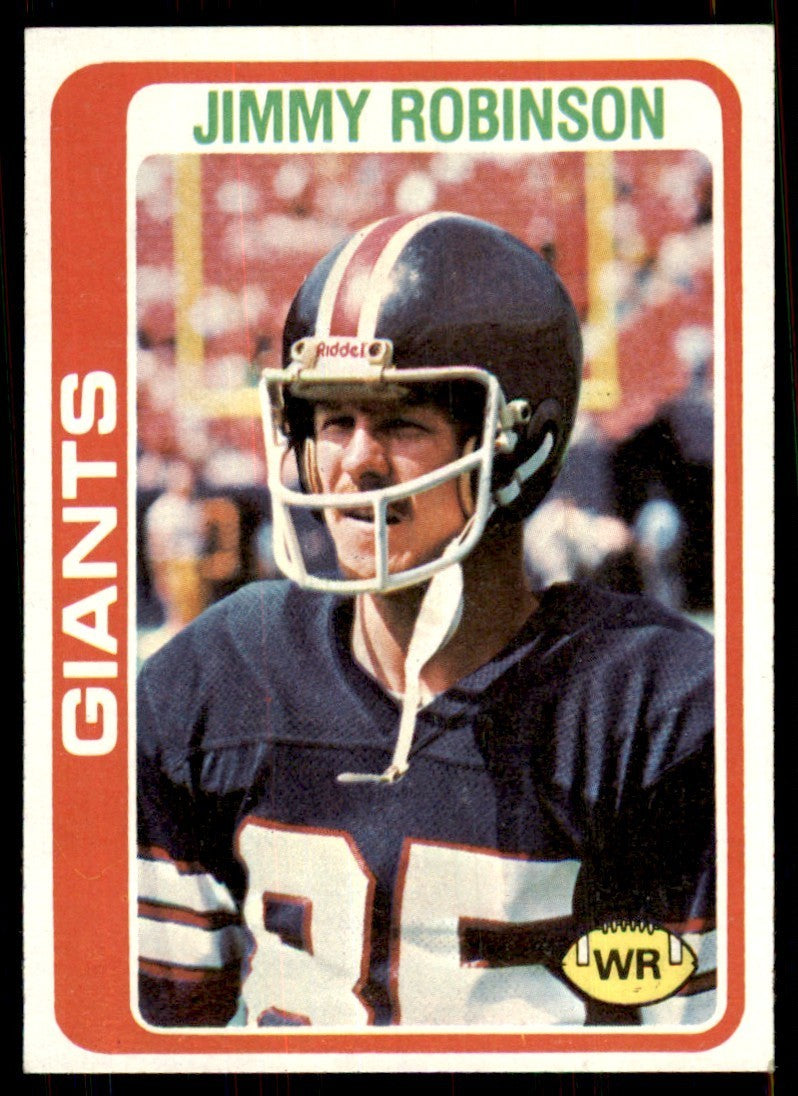 1978 Topps Jimmy Robinson Rookie c New York Giants #139
