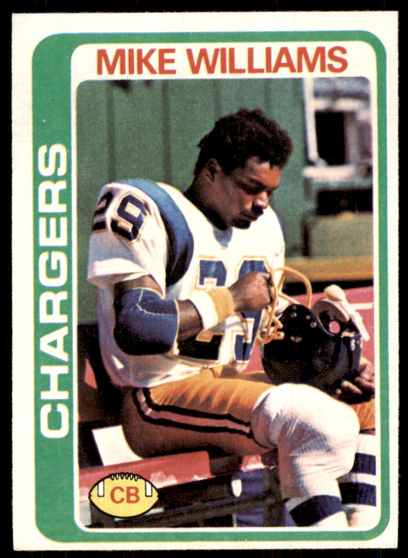 1978 Topps Mike Williams Rookie b San Diego Chargers #152