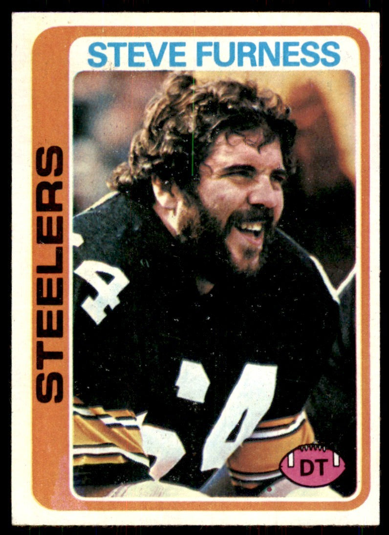 1978 Topps Steve Furness b Pittsburgh Steelers #214