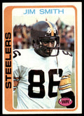 1978 Topps Jim Smith Rookie c Pittsburgh Steelers #411