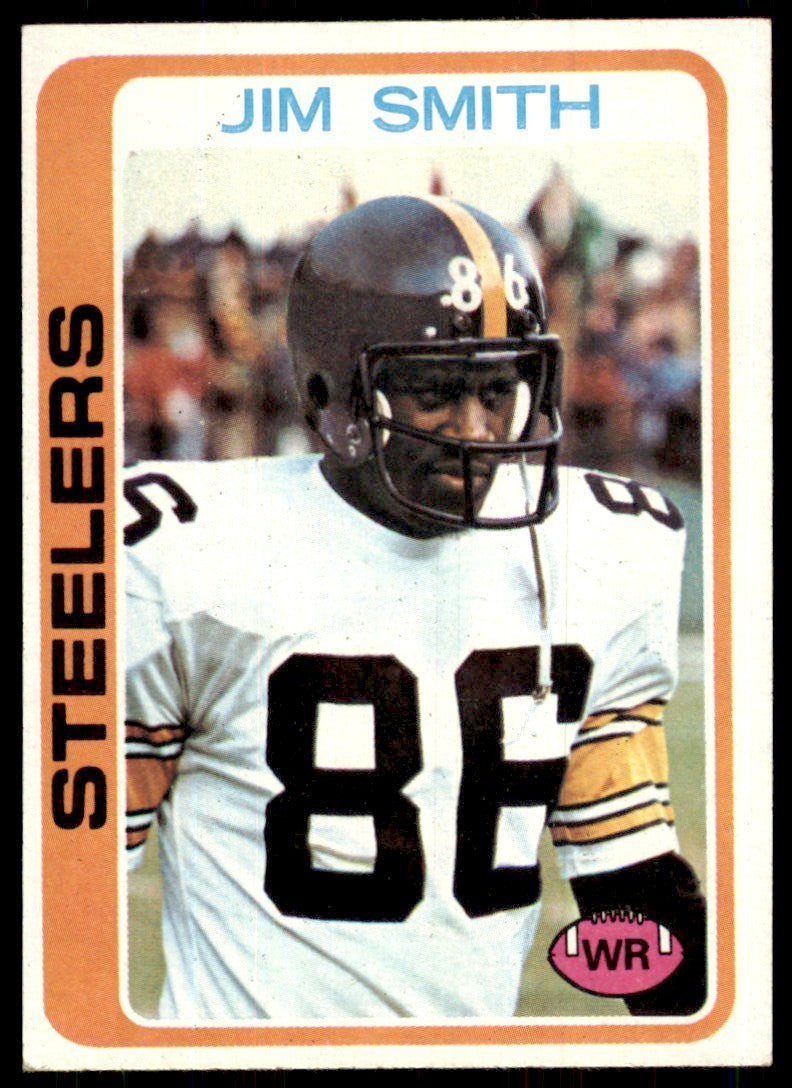 1978 Topps Jim Smith Rookie c Pittsburgh Steelers #411