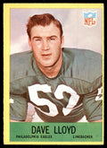 1967 Philadelphia Dave Lloyd b Philadelphia Eagles #138