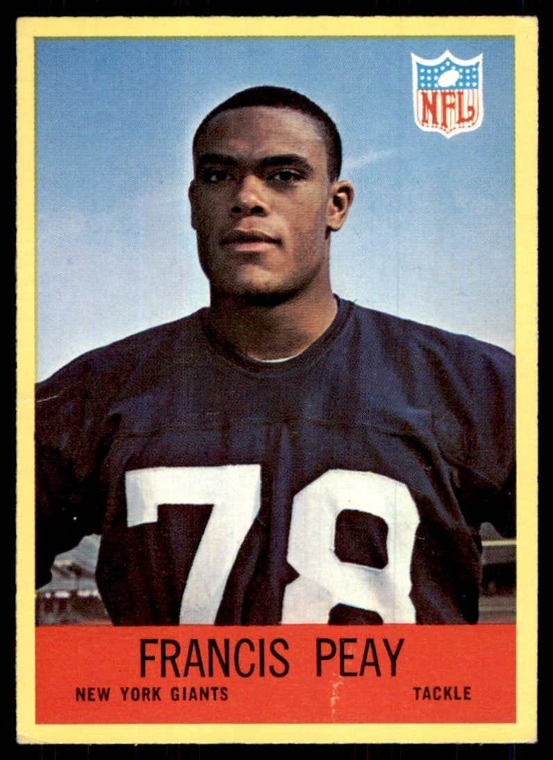 1967 Philadelphia Francis Peay Rookie b New York Giants #117