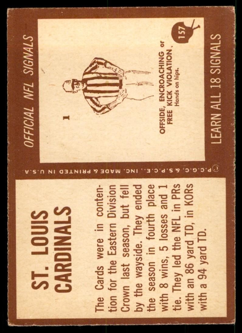 1967 Philadelphia St. Louis Cardinals b St. Louis Cardinals #157