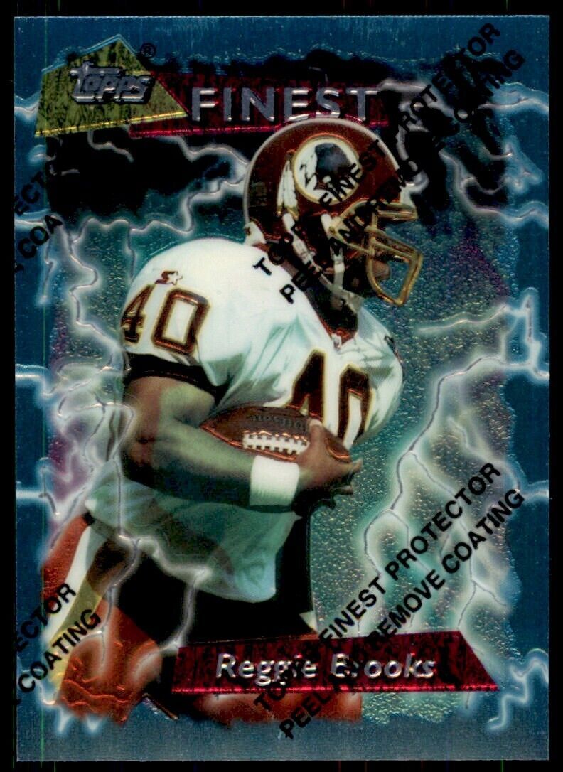 1995 Topps Finest Reggie Brooks . Washington Redskins #131