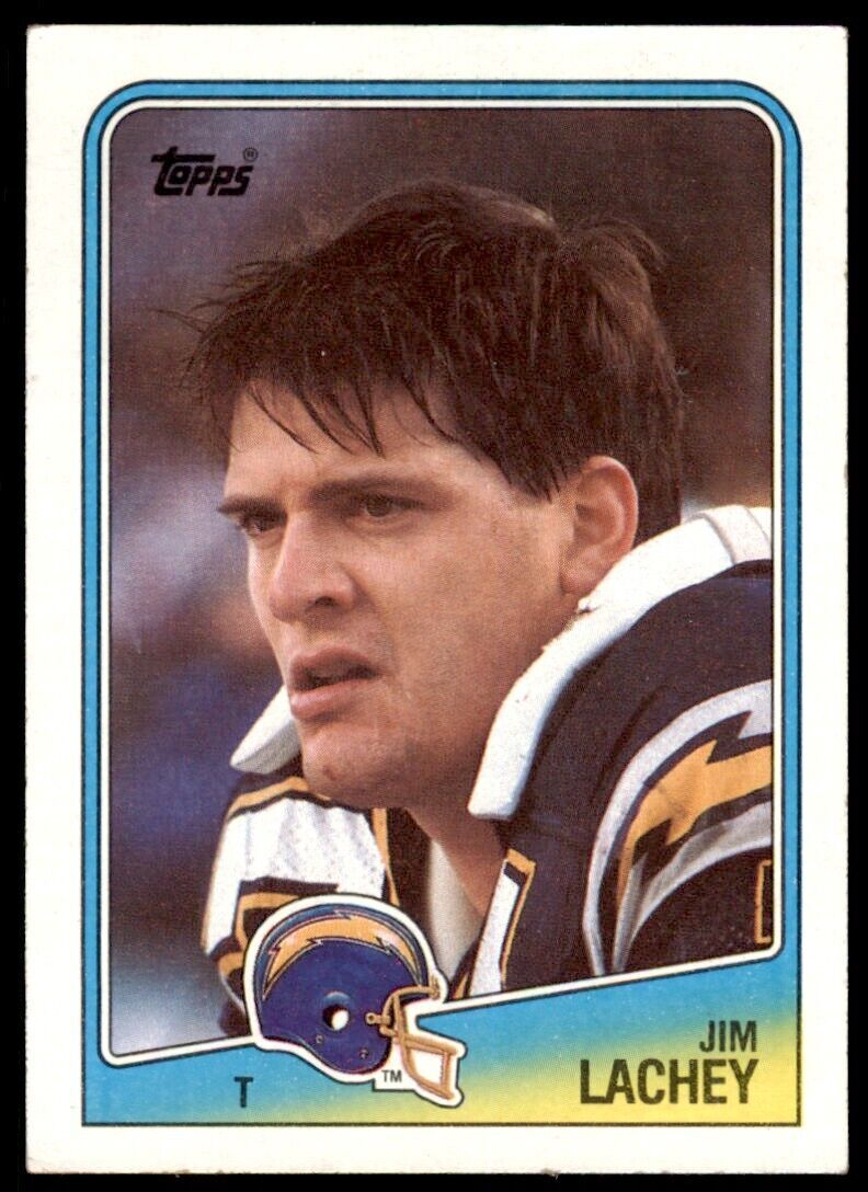 1988 TOPPS JIM LACHEY . SAN DIEGO CHARGERS #211