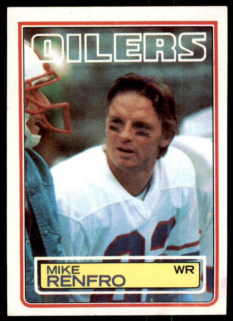 1983 TOPPS MIKE RENFRO . HOUSTON OILERS #280