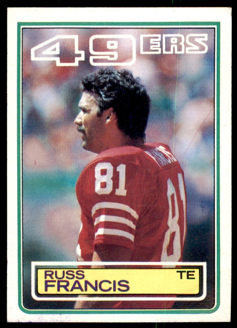 1983 TOPPS RUSS FRANCIS . SAN FRANCISCO 49ERS #166