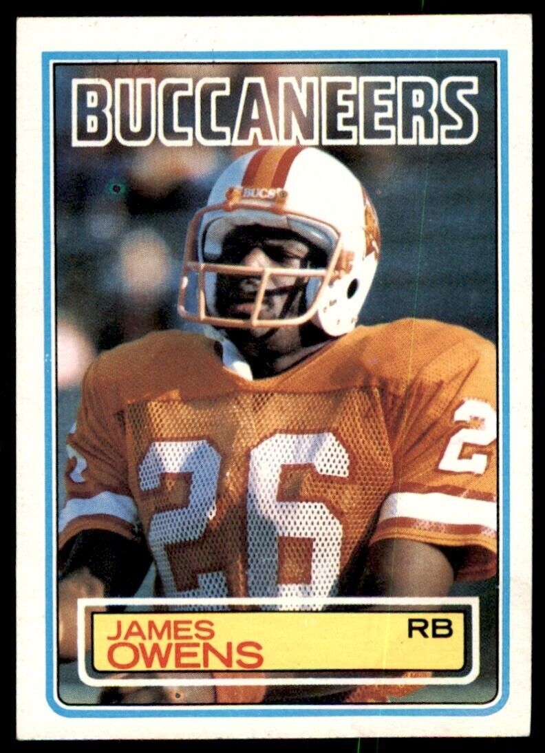 1983 TOPPS JAMES OWENS. . TAMPA BAY BUCCANEERS #181