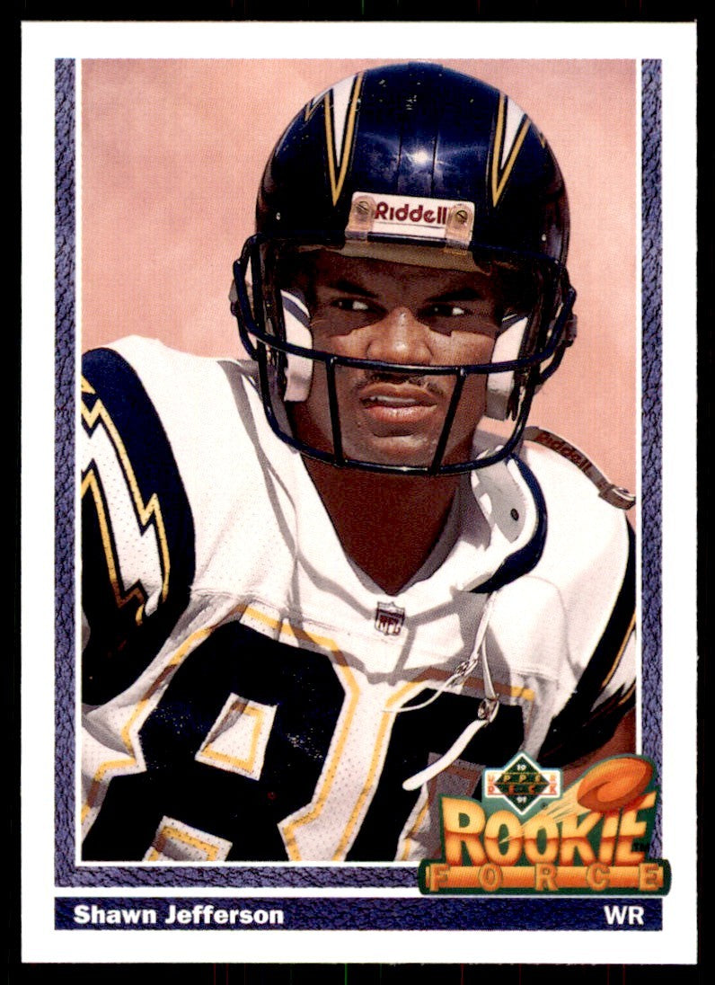 1991 Upper Deck High Series Shawn Jefferson . Los Angeles Chargers #608