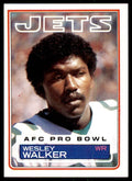 1983 TOPPS WESLEY WALKER . NEW YORK JETS #354